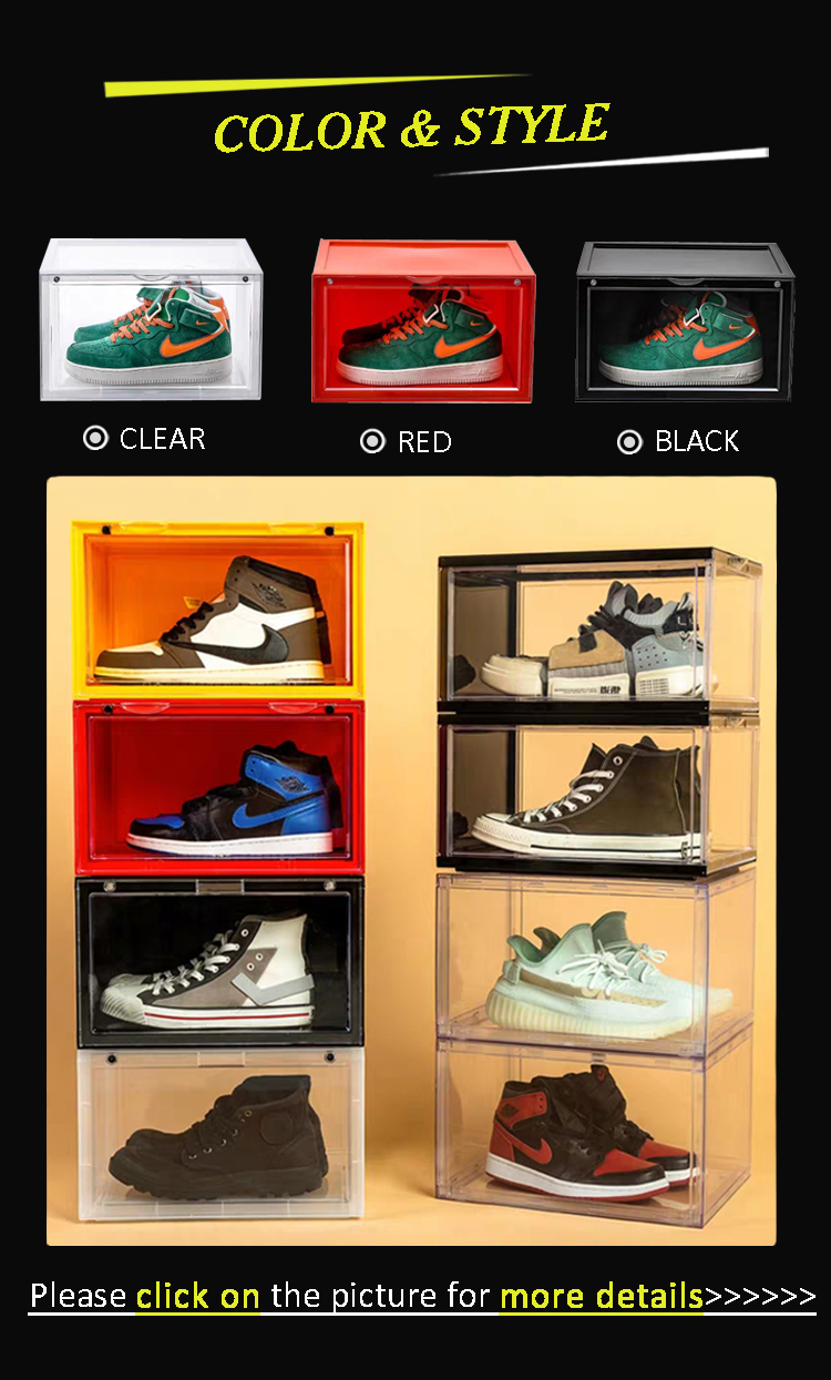 China side open shoe box plastic manufacture