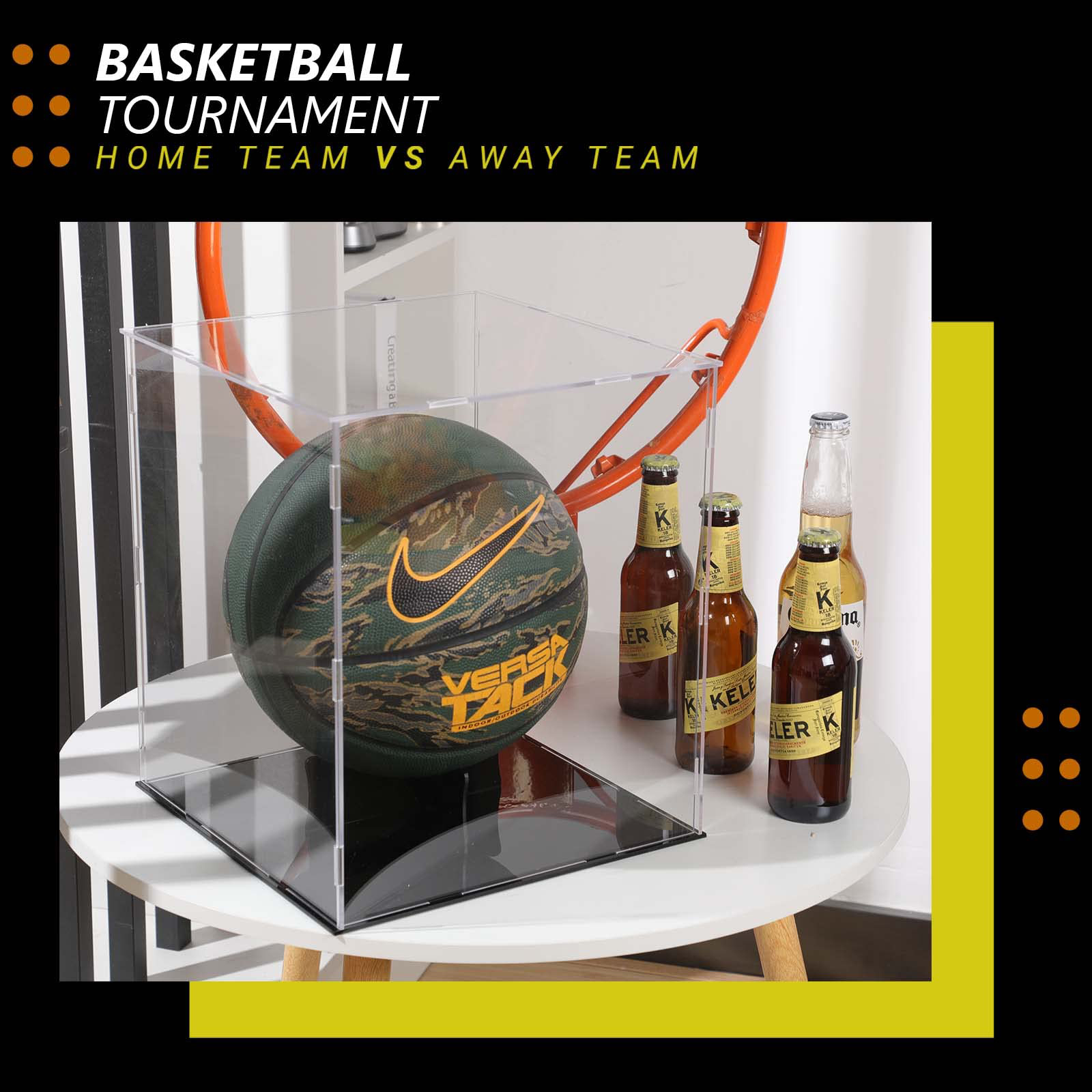 acrylic basketball display case
