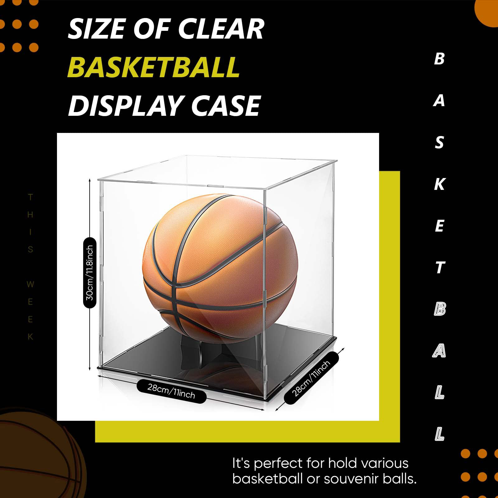 acrylic basketball display case