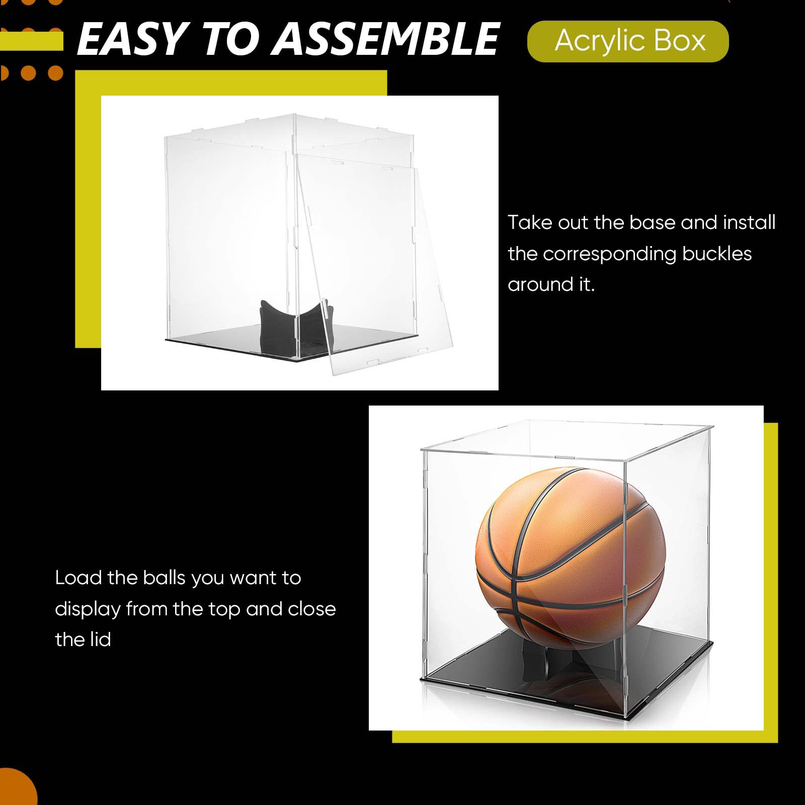 acrylic basketball display case