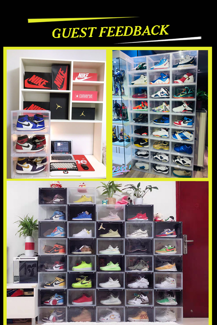 China side open shoe box plastic manufacture