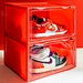 plastic shoe box organizer