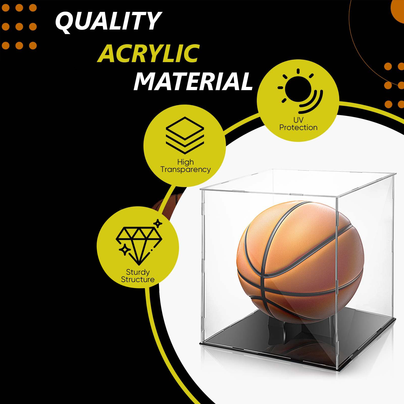 acrylic basketball display case
