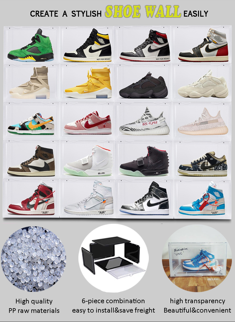 China side open shoe box plastic manufacture