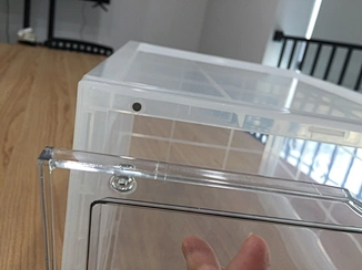 clear shoe storage boxes