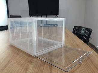 clear shoe storage boxes