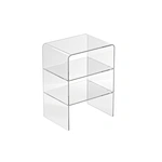 acrylic bedside table cabinet