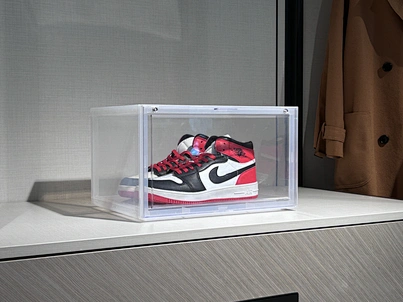 side open shoe box