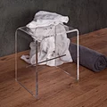 acrylic bedside table cabinet