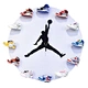 jordan shoe clock