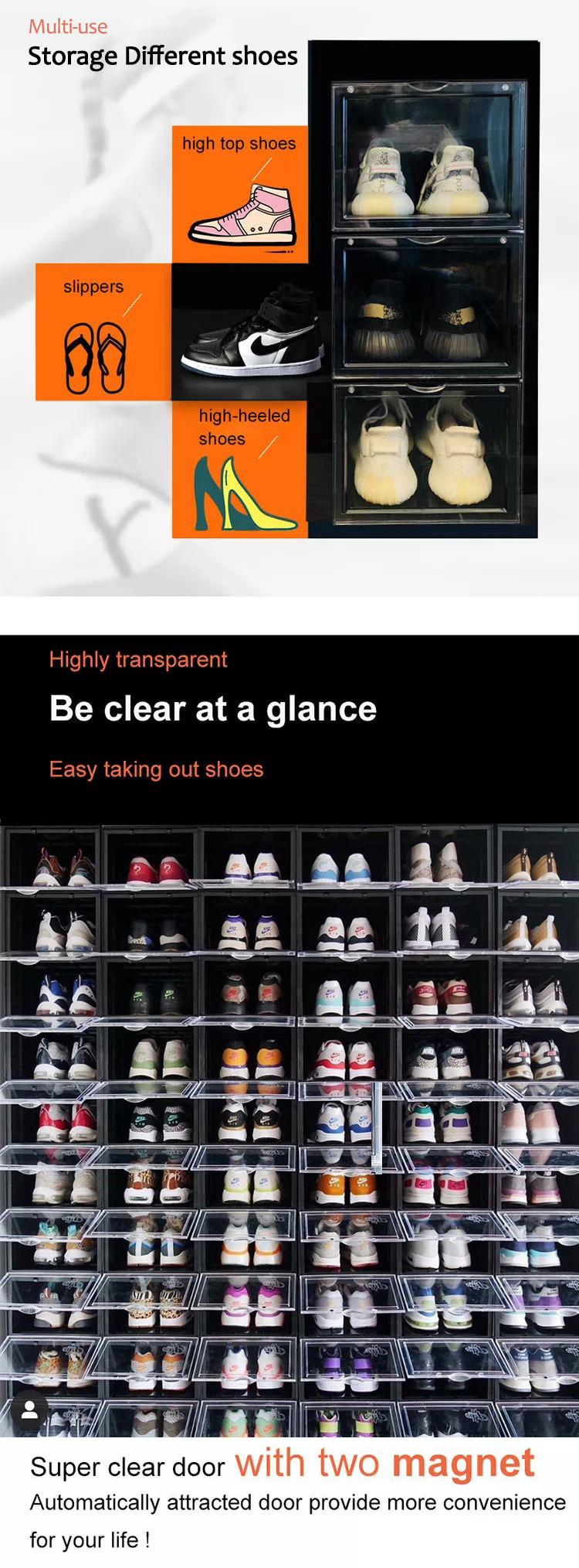 pp clear shoe box manufacturer
