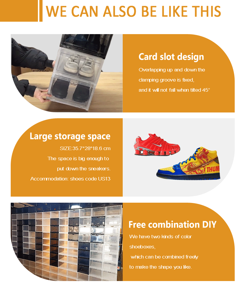 plastic shoe storage