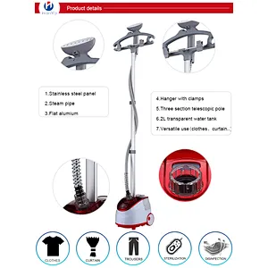 Wholesale Hot Brush Type Clothes Steam Iron Single Pole Standing Vertical Garment Steamer Parts