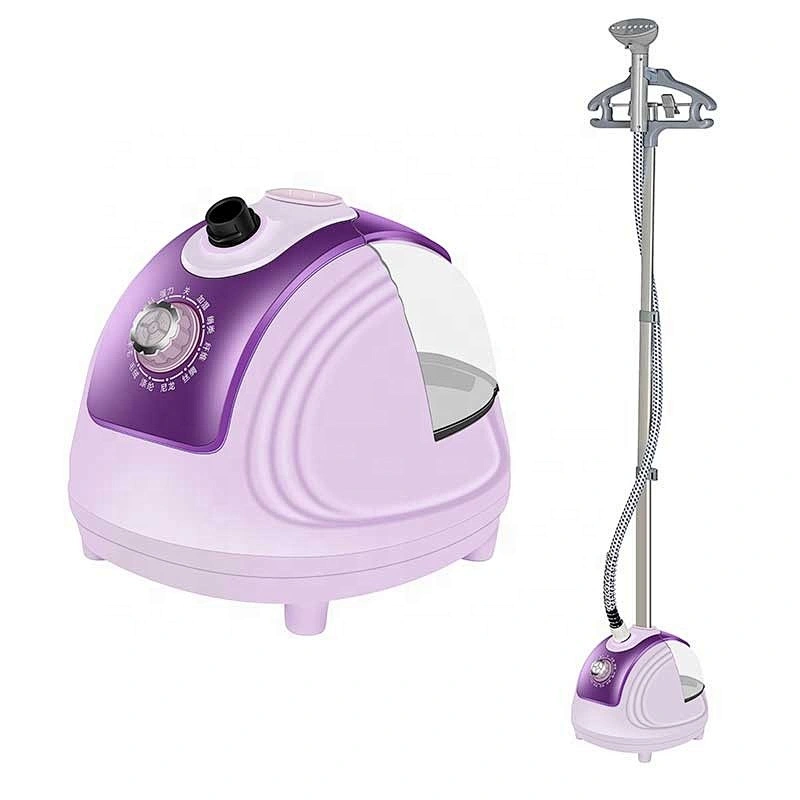 Three Sections Single Pole Standing Popular Facial  Garment Steamer Iron With Steam Brush