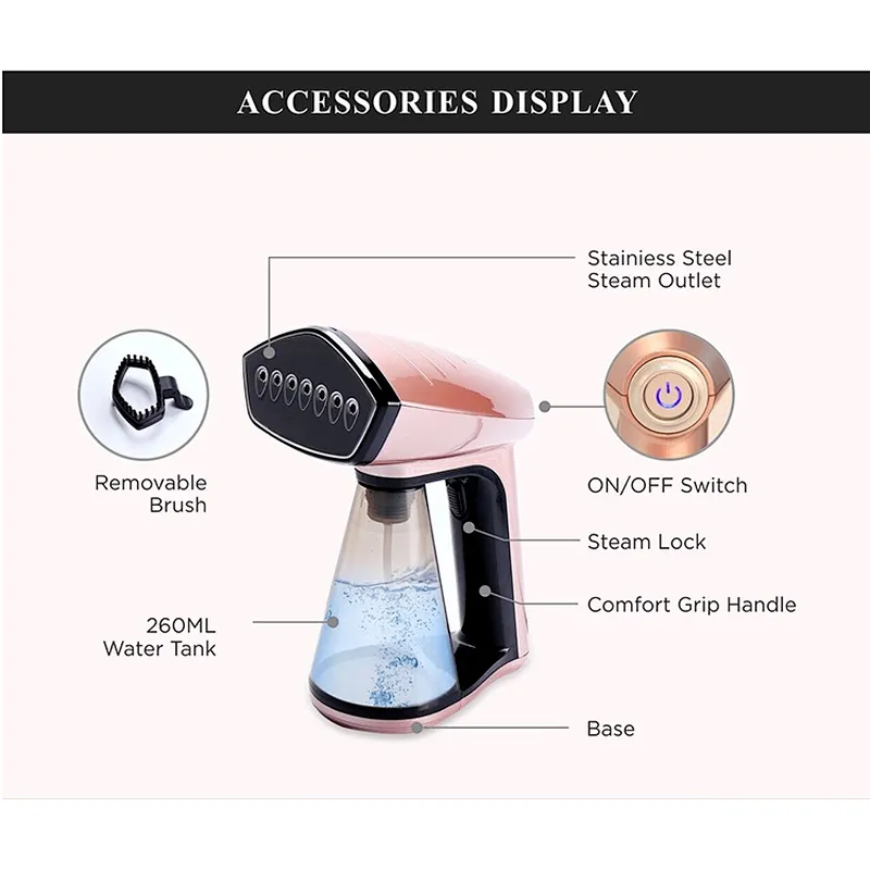 Electric Mini Travel Portable Fabric Handheld Mini Garment Steamer Portable