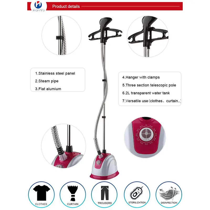2020 Popular Standing Safety Electric Steam Iron Clothes Garment Steamer