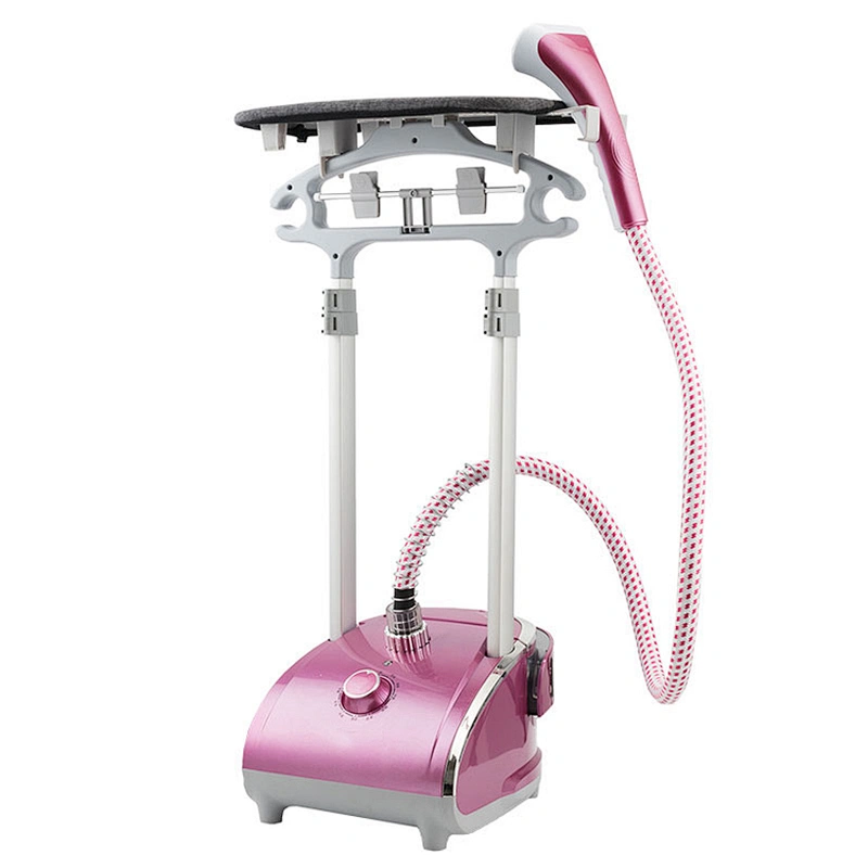 1800W 2.4L Big Water Spray Double Poles Hanger 220V Vertical Garment Steamer