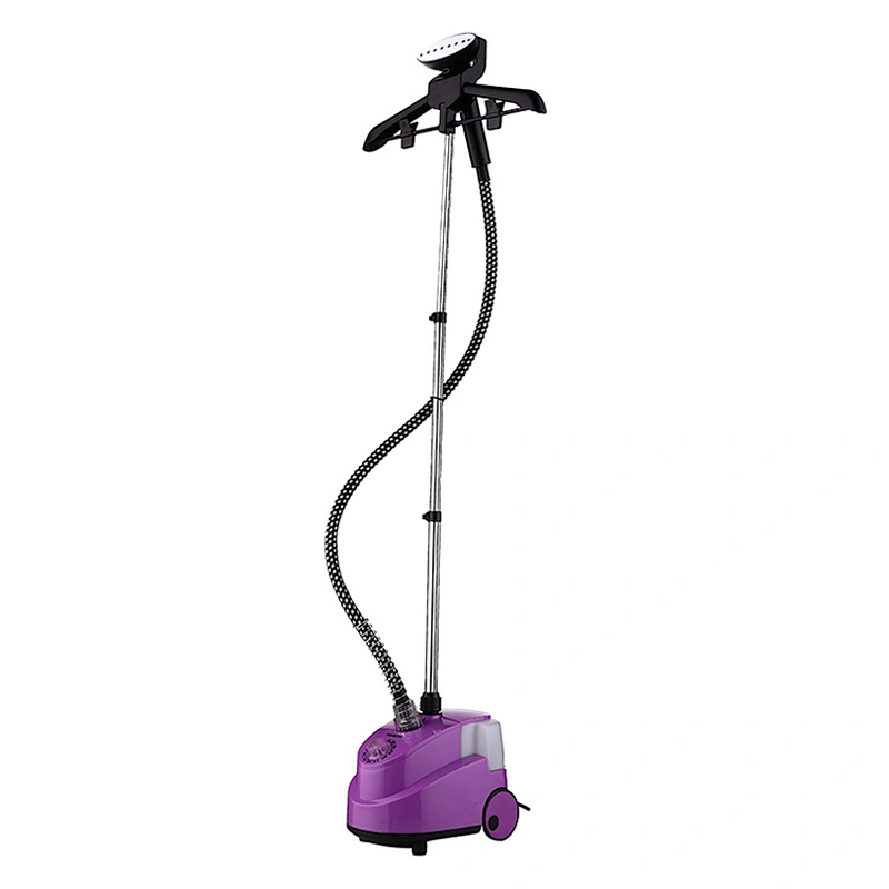 Guaranteed Quality New Design Single Round Pole ABS 1.7L Garment Steamer