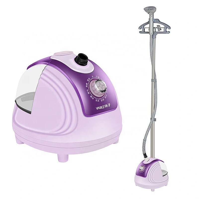 New Launched 110V Electric Home Garment Clothes Fabric Single Flat Pole Garment Steamer With Clothes Hanger