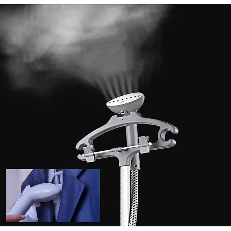 New Launched 110V Electric Home Garment Clothes Fabric Single Flat Pole Garment Steamer With Clothes Hanger