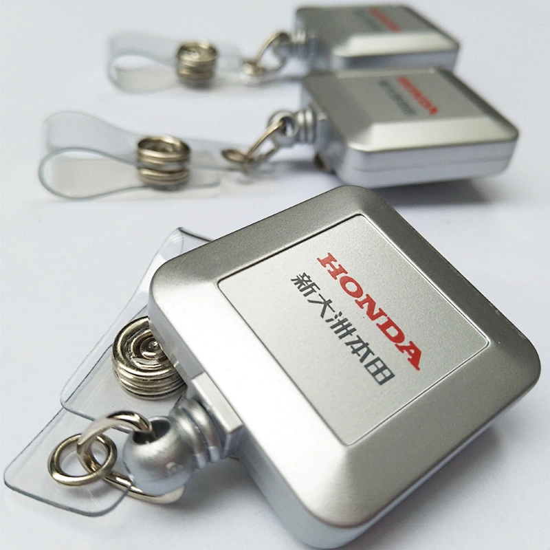 Metal Retractable functions diy heavy duty badge reel square from China ...