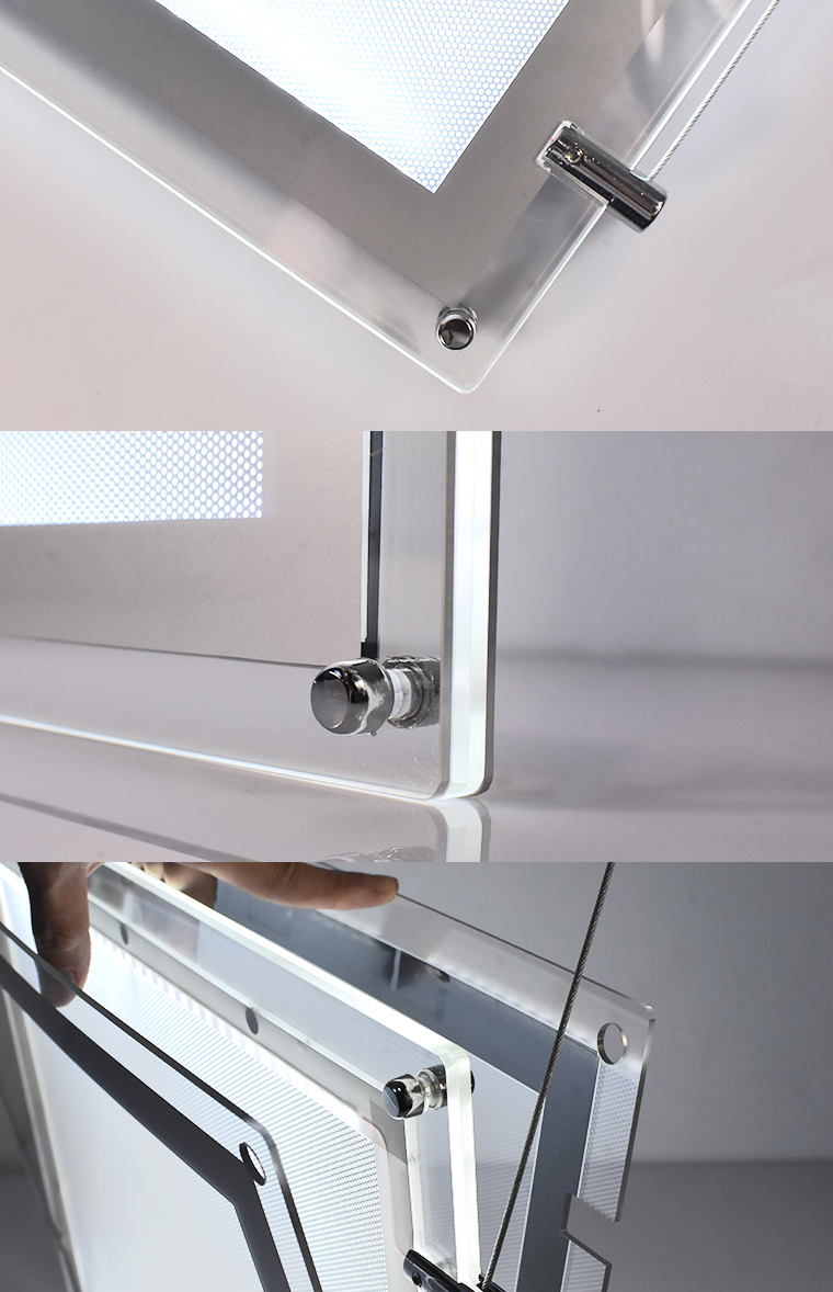 hanging acrylic light box