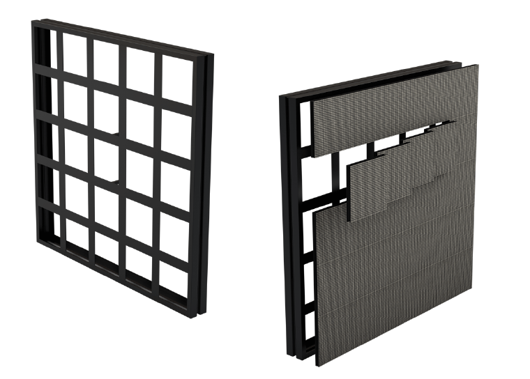 OUTDOOR FULL COLOR LED MODULE Conventional framework