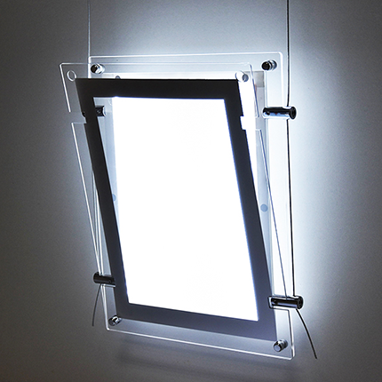 hanging acrylic light box