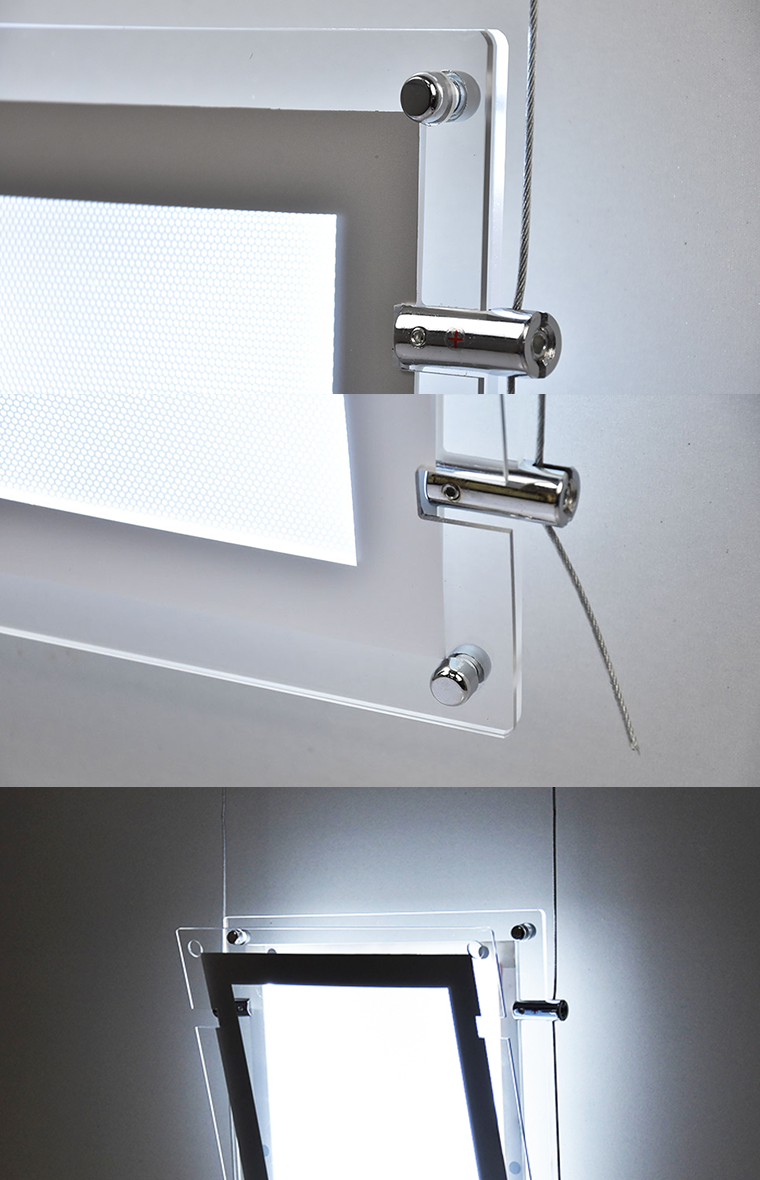 hanging acrylic light box