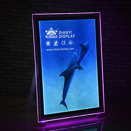 standing acrylic light box