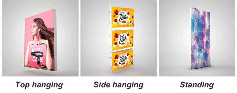 double side tension fabric light box