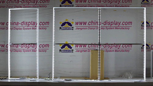 Caisson lumineux extérieur en tissu de tension