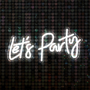 led happy birthday neon sign