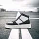white high top shoes