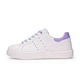 white purple lady shoes