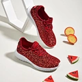 Stylish Red  Glitter Simple School Sneakers Kids Shoes