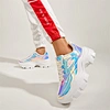 lady shiny sneakers