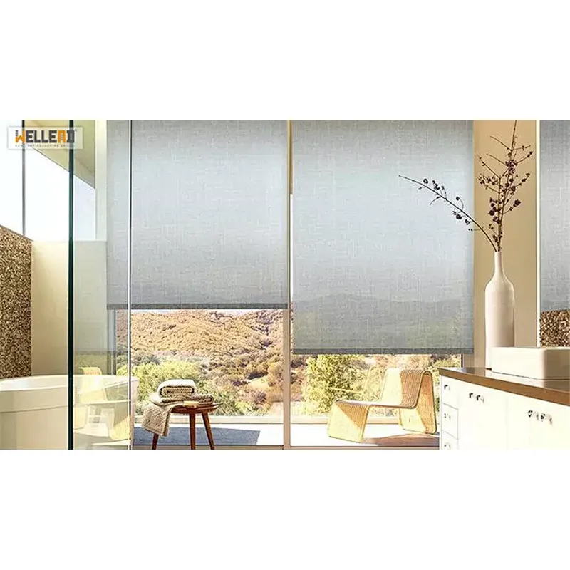Roller Blinds Custom Made blackout Window Cordless Spring Remote Control Blinds Motorized Electric Roller Blinds inside window blackout shades wholesale window shades large window solar shades window shades electric shades for a window