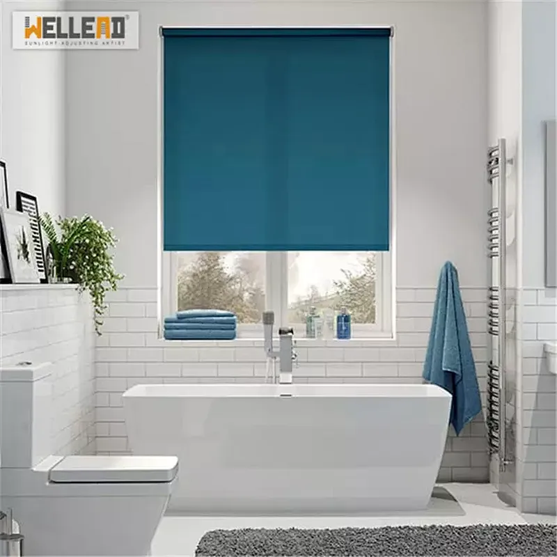 naco jalousie double curtain roller blackout roman style curtain blind