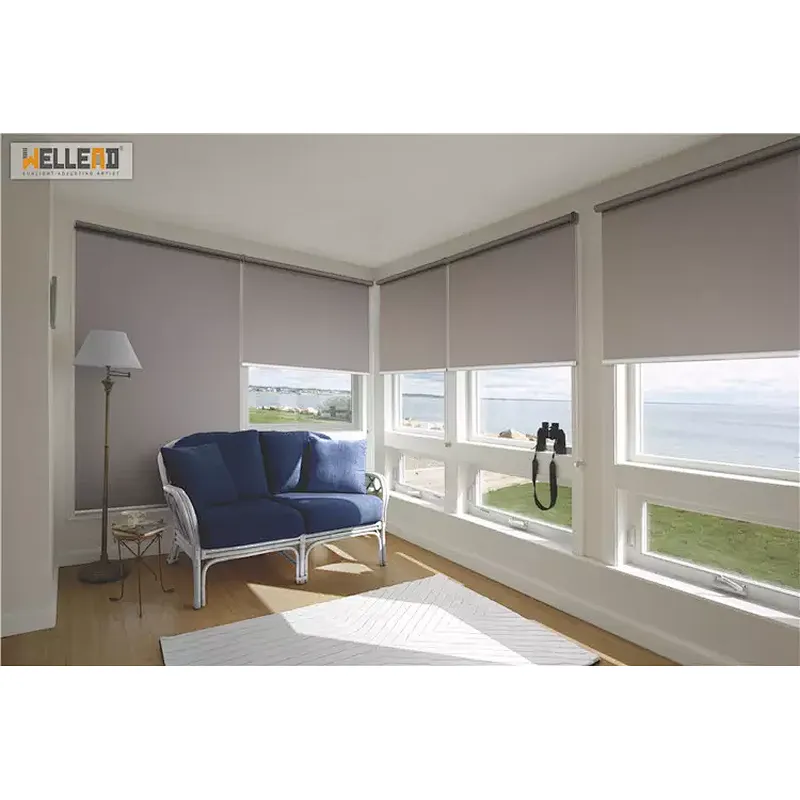 Roller Blinds Custom Made blackout Window Cordless Spring Remote Control Blinds Motorized Electric Roller Blinds inside window blackout shades wholesale window shades large window solar shades window shades electric shades for a window