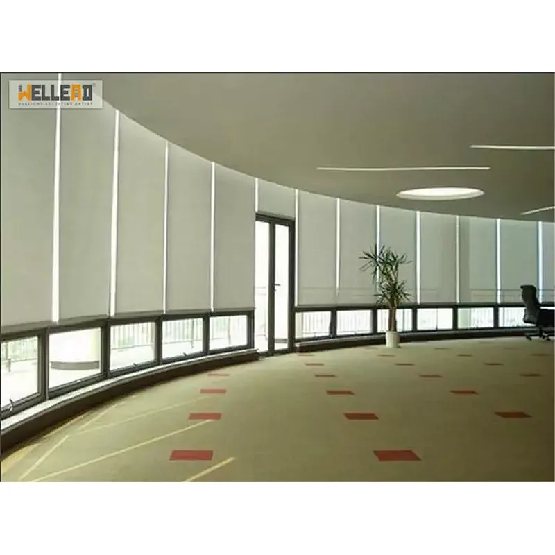 naco jalousie double curtain roller blackout roman style curtain blind