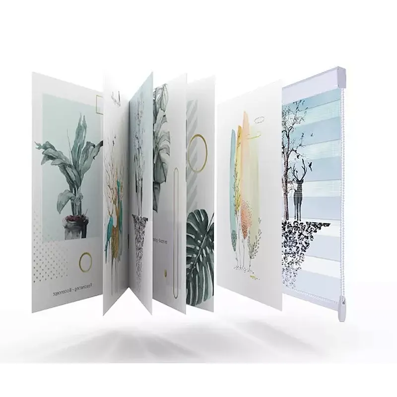 Botanical animal print shades custom soft 3d printing roller blinds printed zebra blinds