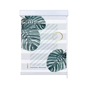Botanical animal print shades custom soft 3d printing roller blinds printed zebra blinds
