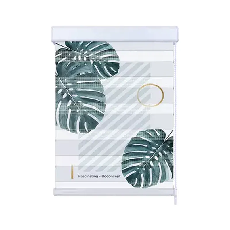 Botanical animal print shades custom soft 3d printing roller blinds printed zebra blinds