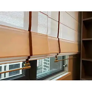 living room roman blinds
