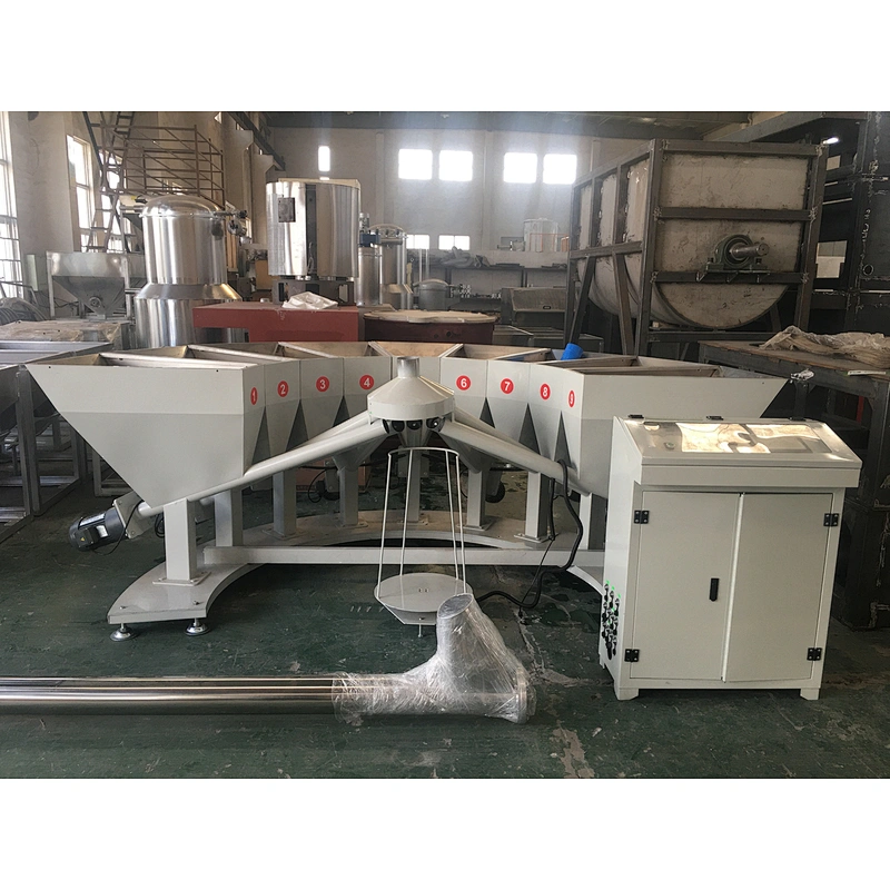 Máquina automática de pesaje de materiales de PVC