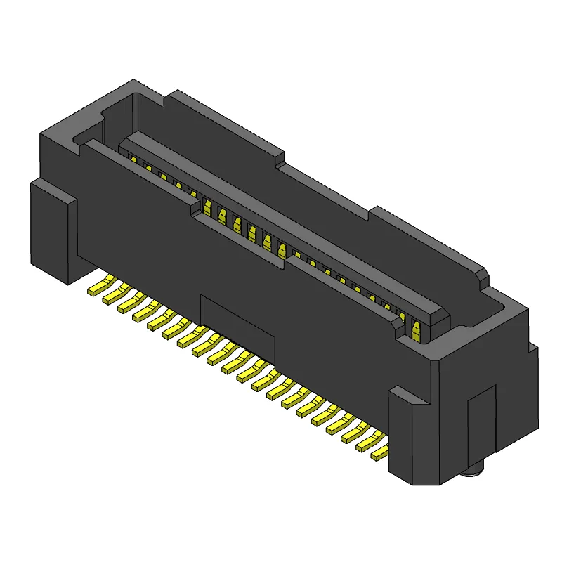 Pitch 0.80mm male chassis dual row 2*20Pin board-to-board connector vertical PCB (SMT)