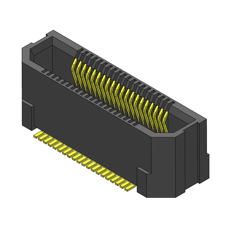 Pitch 0.50mm female chassis dual row 2*20Pin board-to-board connector vertical PCB (SMT)