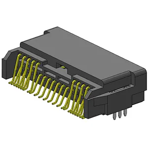Irregular pitch male chassis double row 24Pin frame port connector parallel to the PCB (SMT)