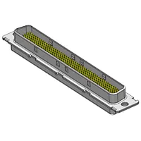 Pitch 1.27mm male chassis four-row 4*50Pin I/O series connector vertical PCB (through-hole)